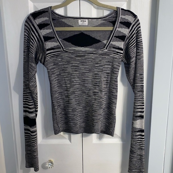 Cotton On Sweaters - Cotton On Square Neck Sweater Grey